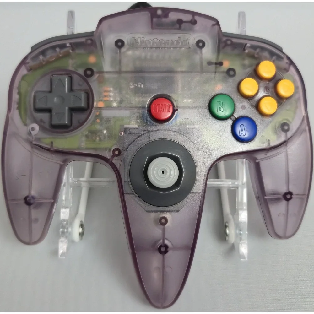 Nintendo NUS-005 N64 Controller Atomic Purple Translucent Kitsch-Bent Joystick